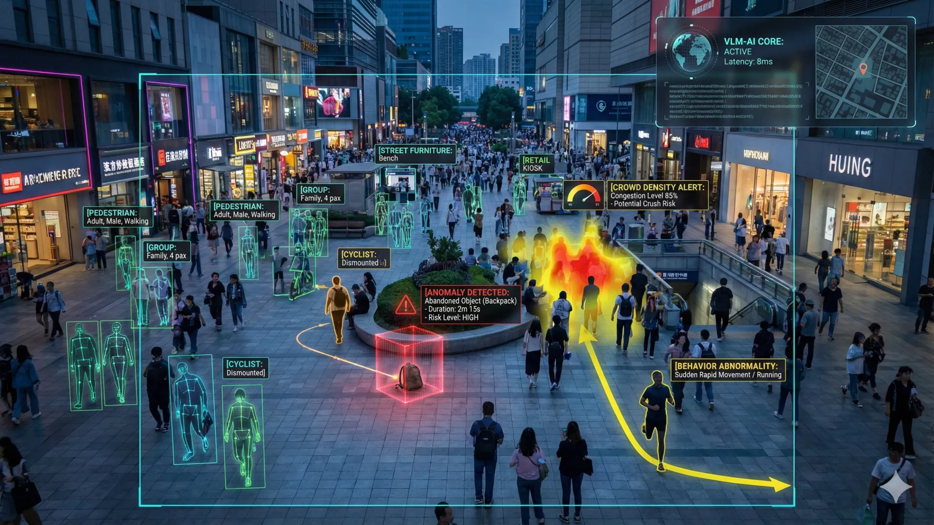 스마트 시티 교통 관제 AI 솔루션 Hero 이미지 / Smart City AI Solution Hero Image